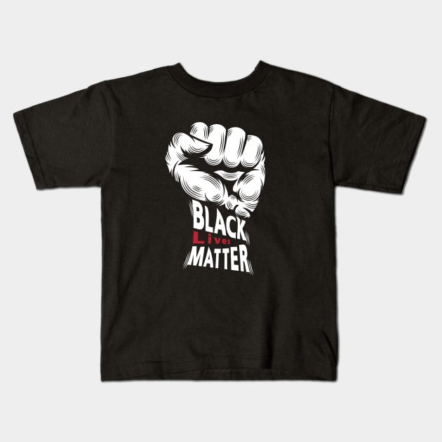 BLM Black Lives Matter Movement Kids T-Shirt by BakaOutfit